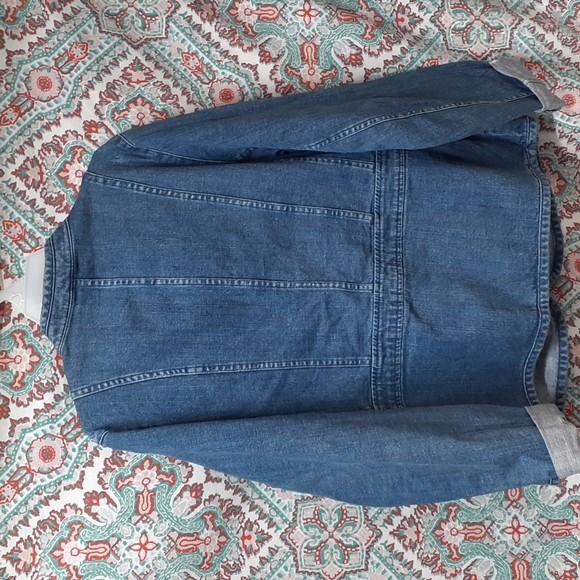 JM Collection Petite Cotton Jean Jacket, Size 12P - Picture 7 of 8